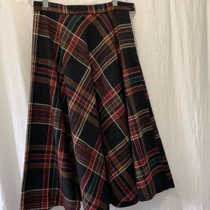 Vintage plaid skirt